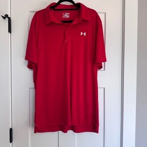Under Armour Men's Polo in Bold Red